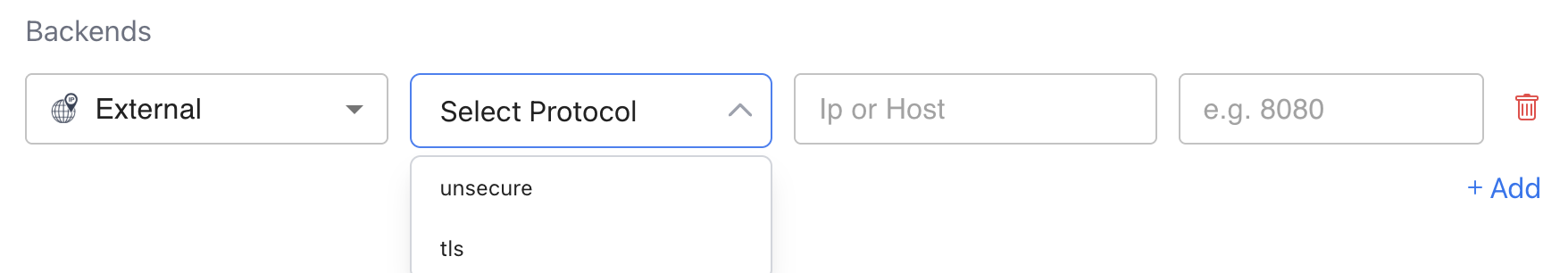 Backend Addition Creation Form
